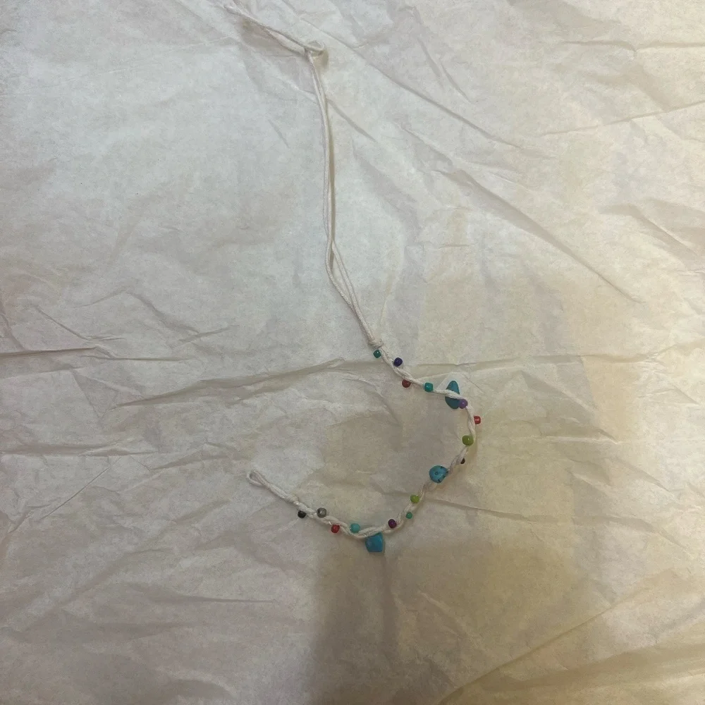 ***Never Worn*** ANKLET with pieces‎ of Turquoise